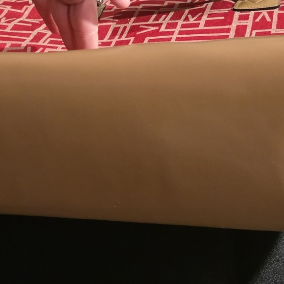 Diane Von Furstenberg Red Logo Jacquard Tote with Tan Trim - Picture 6 of 6